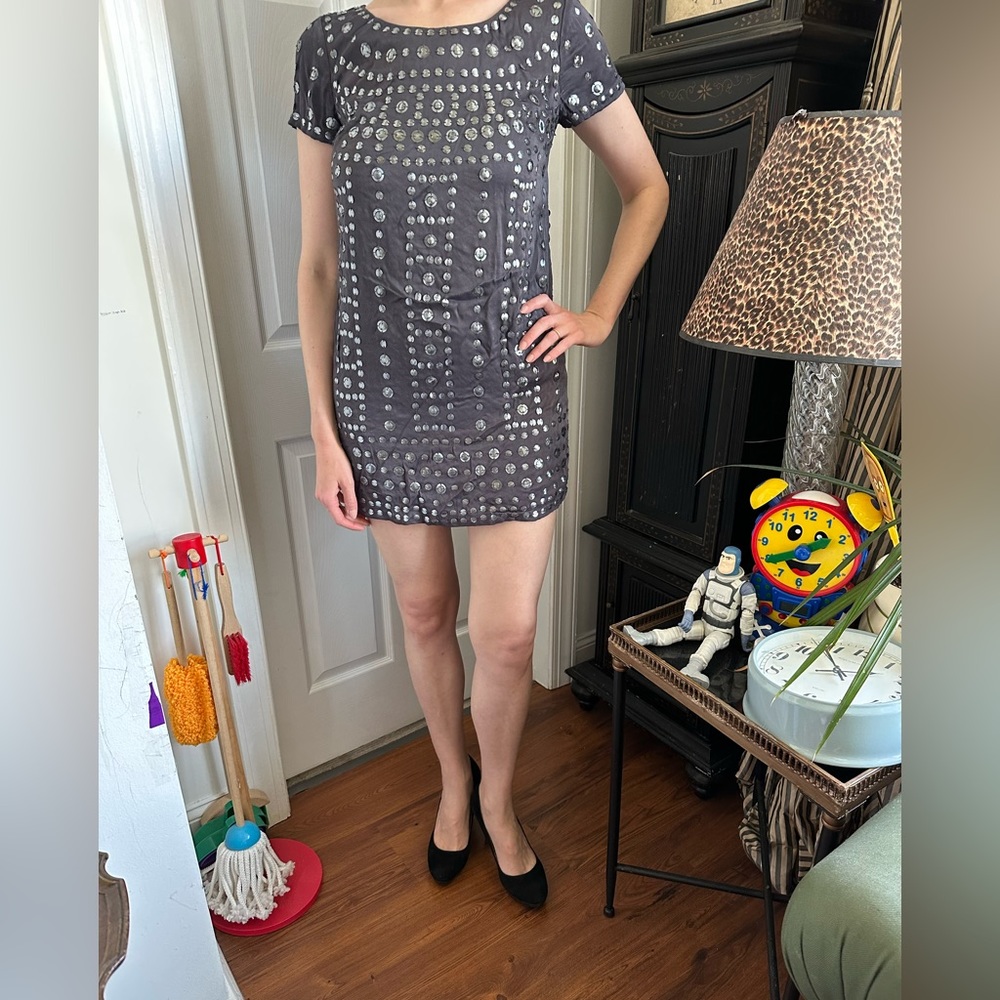 Vintage sequined French connection mini dress